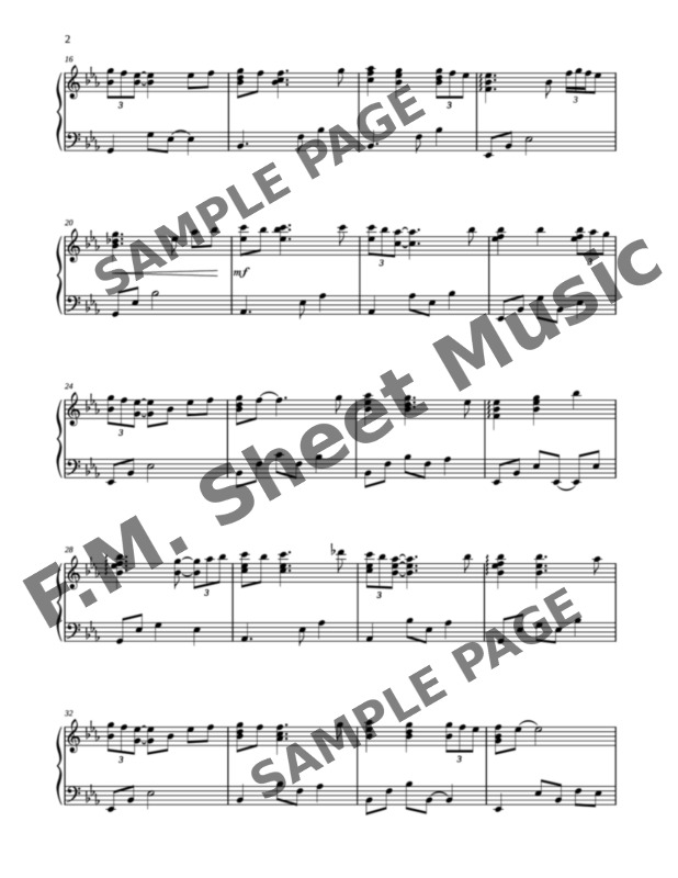 I Want To Stroll Over Heaven With You Intermediate Piano By Alan Jackson F M Sheet Music